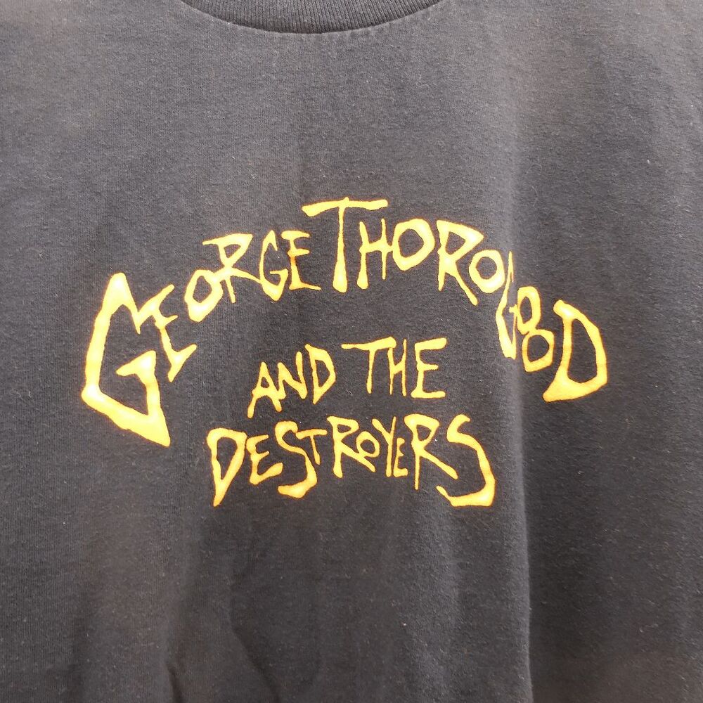 Vintage George Thorogood And The‎ Destroyers Shirt Mens L Black Bad To The Bone - Picture 3 of 5